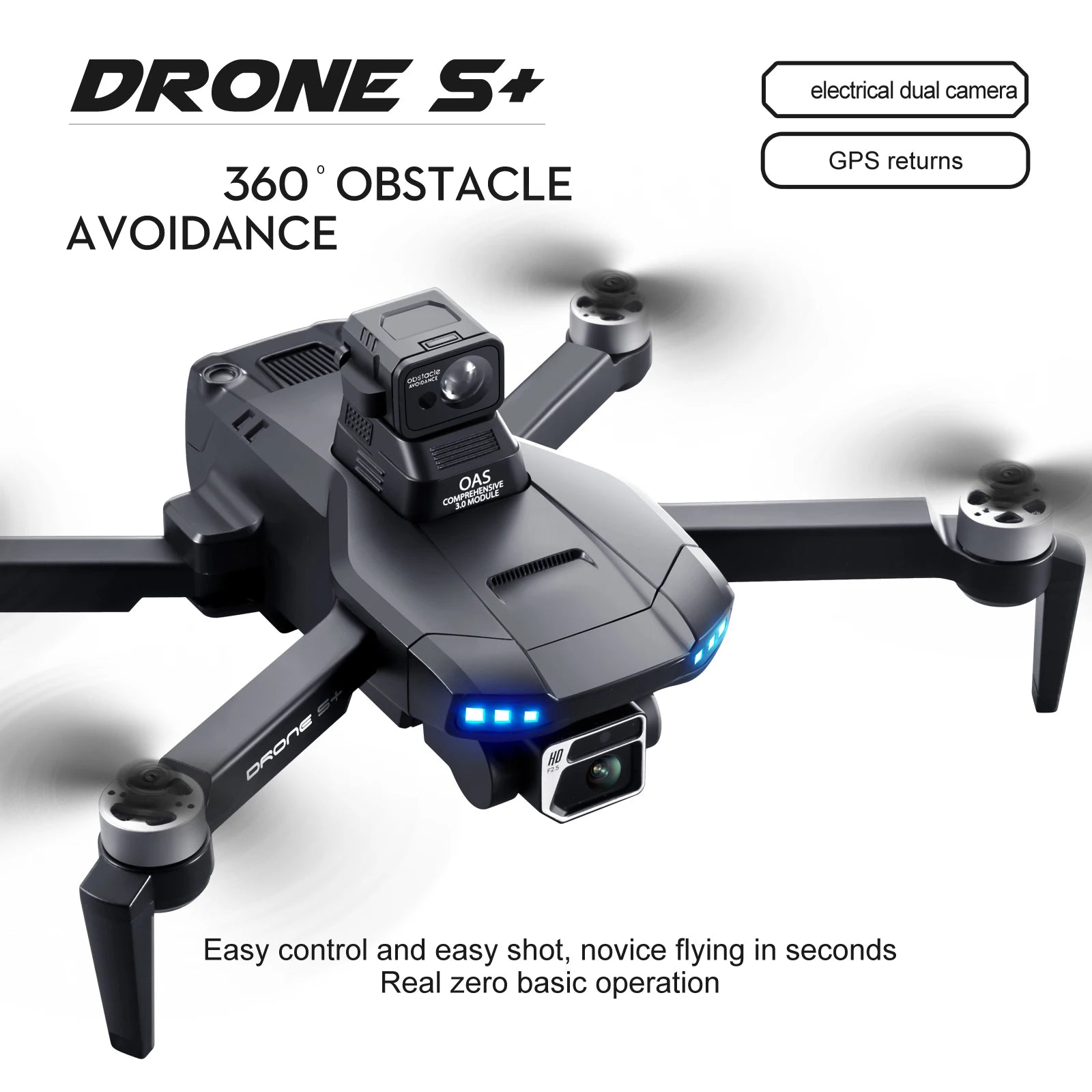 S+ UAV GPS professional HD aerial double shot omnidirectional