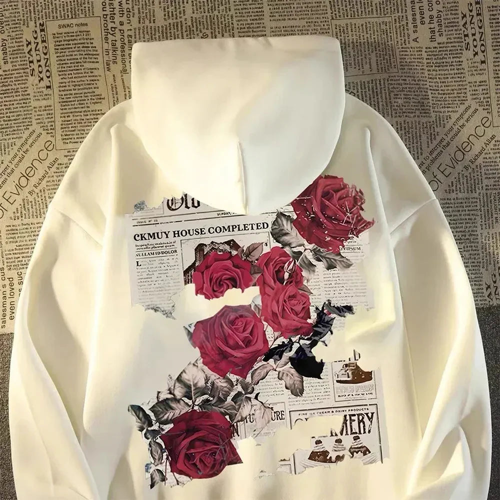 Vivid rose hoodie