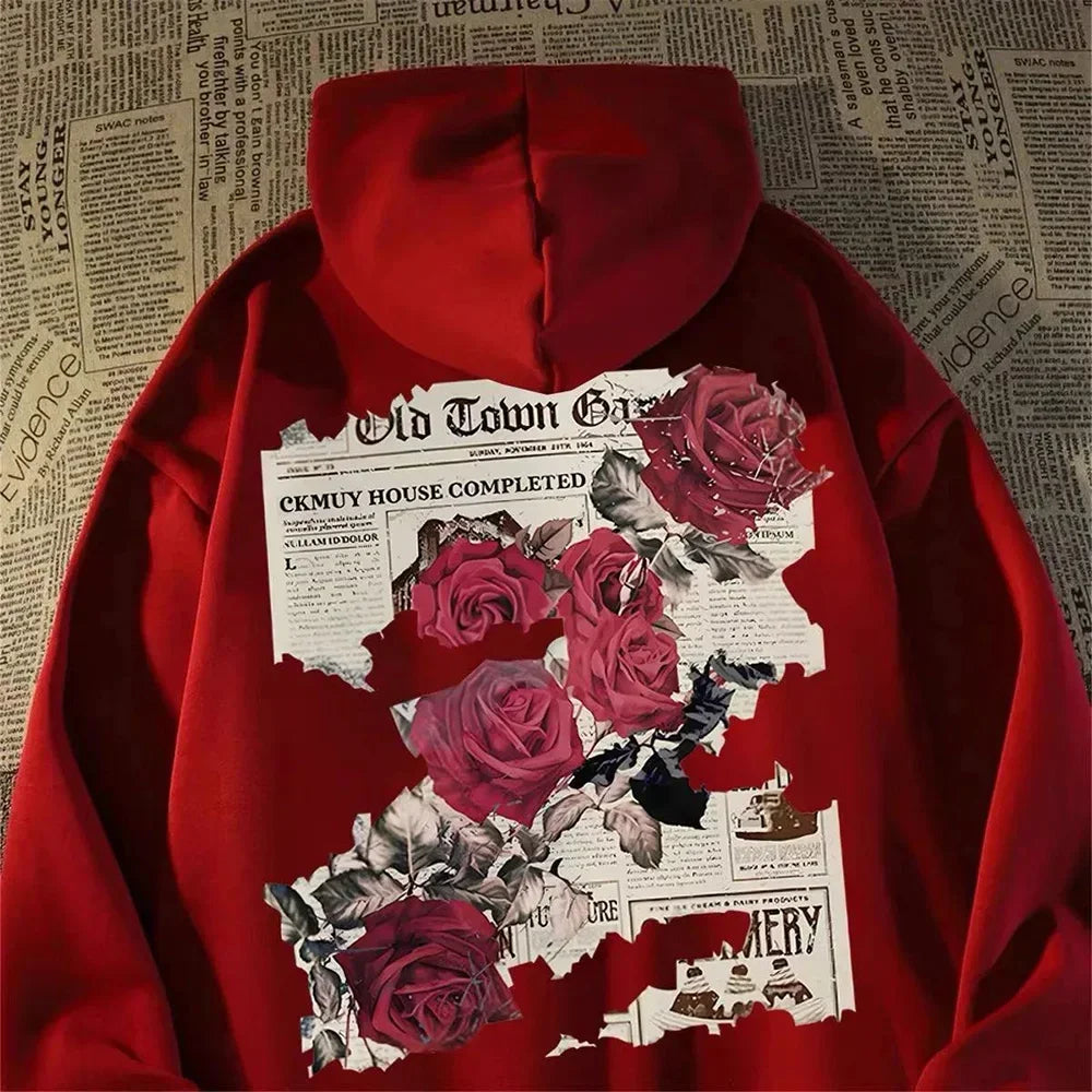 Vivid rose hoodie